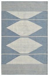 Dynamic Rugs OAK 8374-501 Blue and Ivory